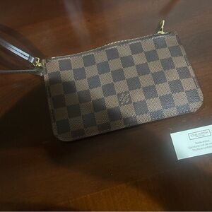 Louis Vuitton Brown Checkered Pouch